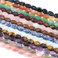 Natural Stone Ellipse Faceted Beads 12*16mm Faced Beads for Jewelry Making