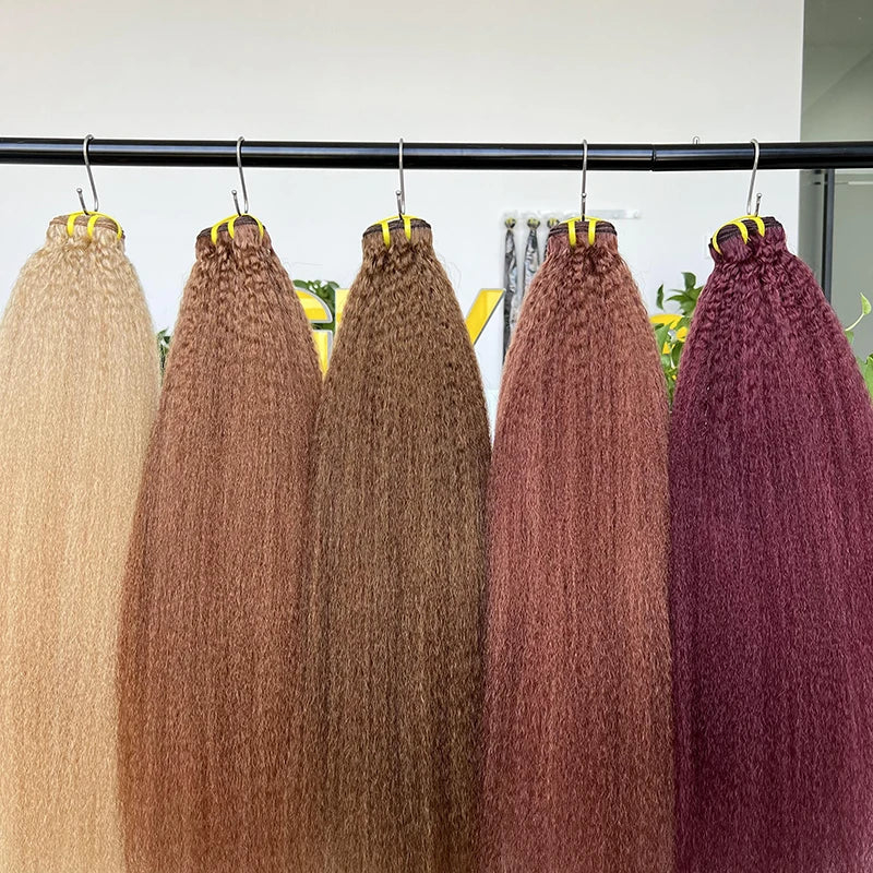 GDY Remy Hair Weave Brazilian Hair 100% Virgin Natural 100% Raw Unprocessed Virgin Indian Kinky Straight Raw Vietnamese Hair