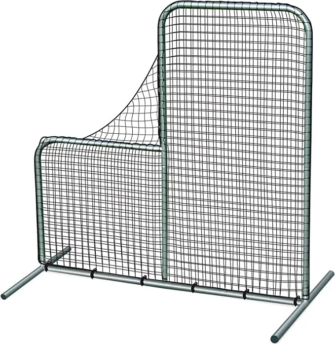 JBBN03B 7' X 7' Baseball Pitcher L Screen 7x7 ft Net L Screen Baseball Pitching Nets Screens Baseball Pitching Practice