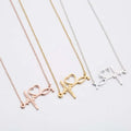 Doctor Nurse Gift Jewelry Creative Heart ECG Clavicle Chain Necklaces Stainless Steel Stethoscope Necklace Women Men
