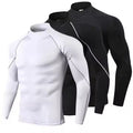 Men's Compression Shirts Long Sleeve Athletic Workout T-Shirt Tops Quick Drying Sports Base Layer Undershirts