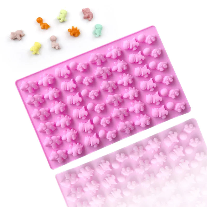 48 Cavity Eco-Friendly Odorless Silicone Animal Chocolate Molds with Pantone Color Custom Logo for Candy Gummy Cake JCPING Brand