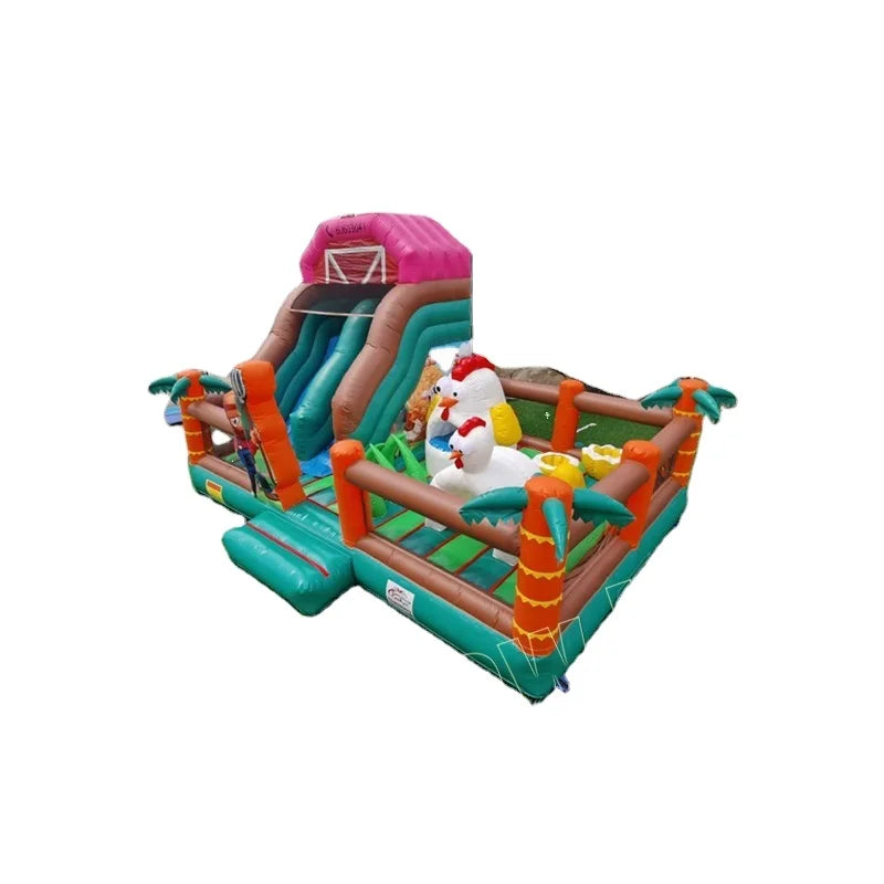 Outdoor Giant Inflatable Kids Playground Park Fun Land Fun City with Slide for Amusement Park