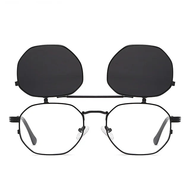 Sunglasses With Clip on Sunglasses Designer Glasses Men Steampunk Custom High Quality Clip-on Sunglasses