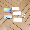 MDFSUB Customized 2mm Rectangle Plastic Sublimation Name Badges 3 Inch Sublimation Blanks FRP Name Tag with Pin Badge