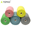 TOPKO Wholesale Hot Selling Custom Size Fitness Yoga Resistance Band Five Different Strength Latex Pull up Stretching Band