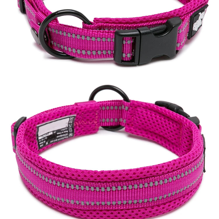 Truelove Wholesale Luxury Nylon Breathable Bulk Rechargeable Dog Cat Training Collar Reflective Durable Pet Collar Adjustable