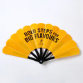 Factory Custom Made Creative Advertising Fan Medium Handle Fans Cartoon Advertising PP Plastic Medium Long Handle Gift Fan