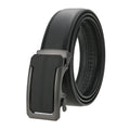 LQbelt Men's Automatic Buckle Leather Belts for Men Ratchet Belt Business Wholesale Factory Custom logo