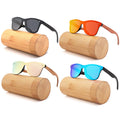 CONCHEN 2024 Fashion Stylish Custom logo Sun Glasses Square Vintage Driving Sun Glasses Bamboo Wooden Sunglasses 2025