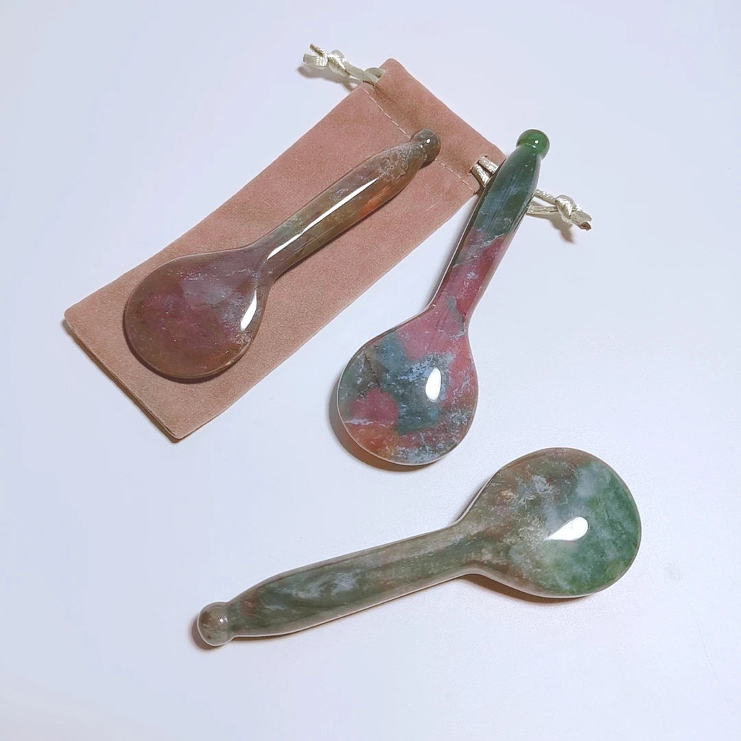 DIY Stone Board Guasha Indian Agate Face Agate Guasha