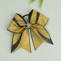 CN 7" Big Sparkly Rhinestone Hairband Chunky Glitter Boutique Hair Tie for Cheerleading Uniform Cheer Bows for Girls