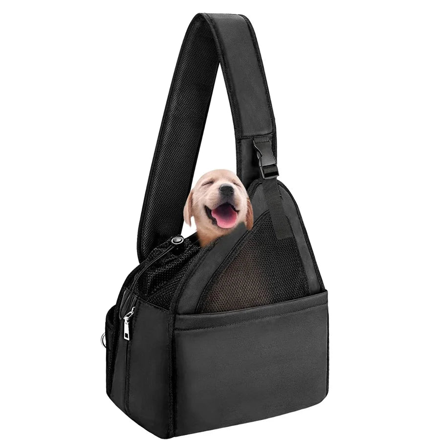 Breathable Mesh Lightweight Pet Sling Carrier Hands Free Cat Carriers for Cats