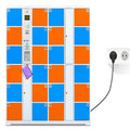 Customized Metal Electronic Smart Lock Mobile Phone Storage Locker Assembled Structure