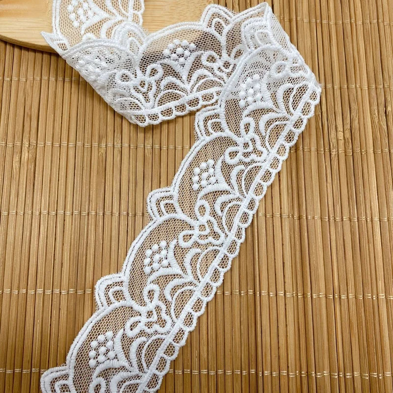 Wholesale Embroidery Flower Trim Lace Sewing Fabric Roll Gift Ribbons