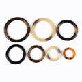 Meetee BK089 20-50mm Garment Accessories DIY Kits Coat Bag Handle Round Decorative Buckle Resin O Ring Belt Buckles