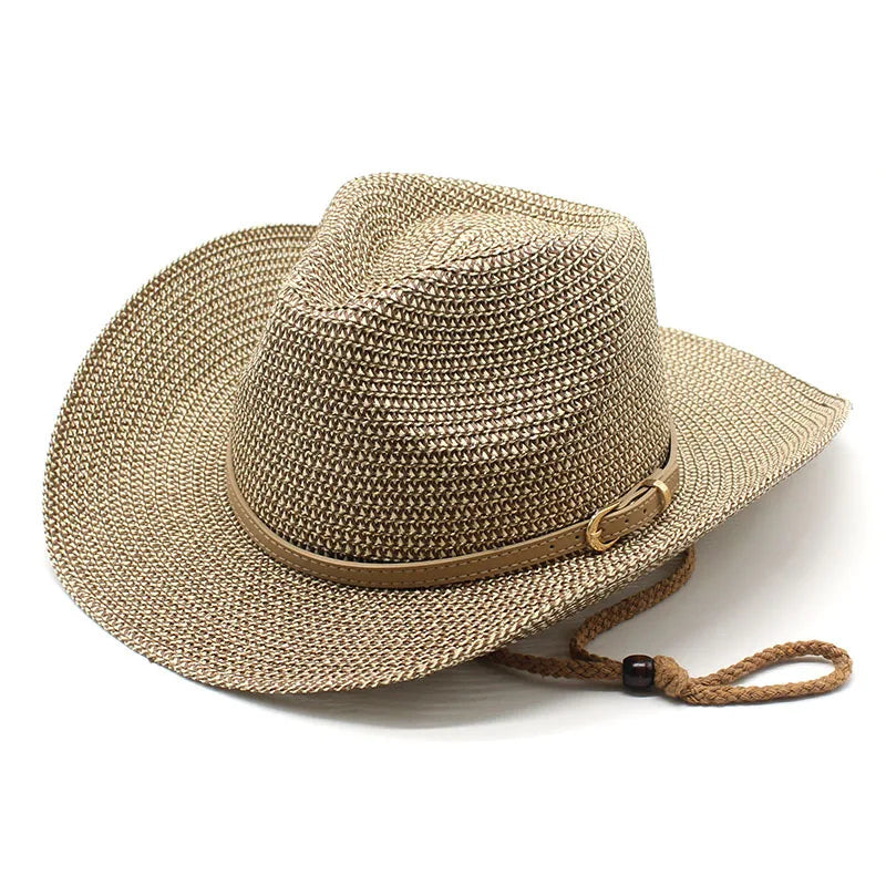 Shade Sunscreen Sun Hat Outdoor Men Korean Two Color Straw Wide Brim Hats Summer Travel Beach Straw Hat