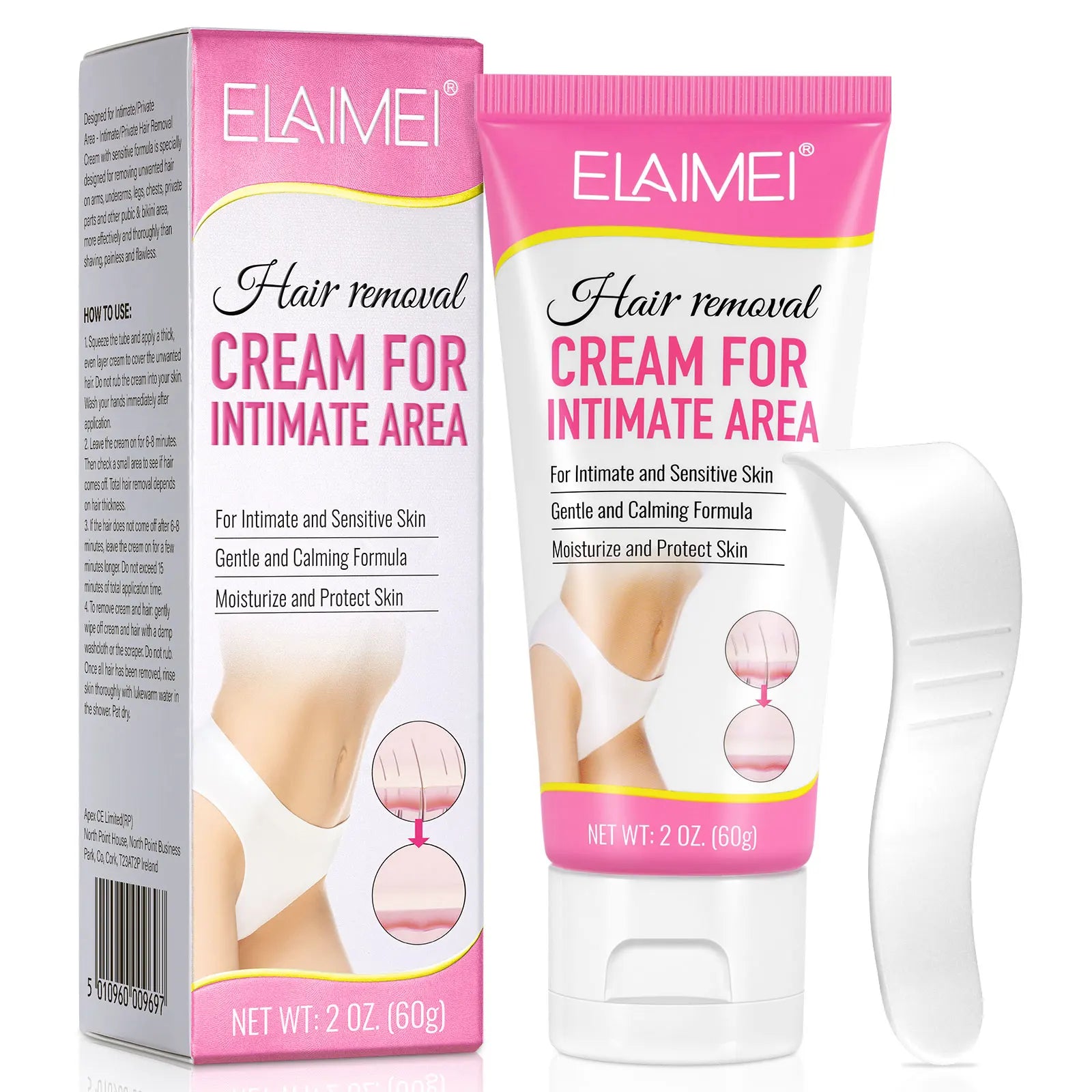 ELAIMEI Shaving Creamprivate Label Painless Bikini Legs Body Women Sensitive Underarm Hair Removal Cream for Private Area