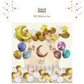 640402 Eid Mubarak Ramadan Paper Balloon Tassel Garland Poster Decorations Backdrop Kit