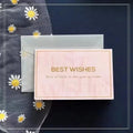 50pcs/bag NPink Hot Gold Birthday Card Free Design High-grade Birthday Gift Business Card Folding Greeting Card