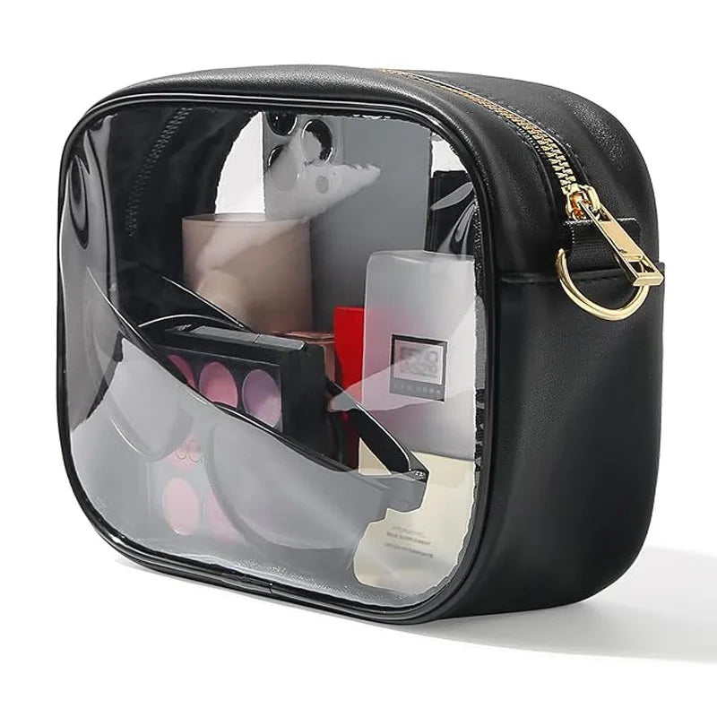 OEM Clear PVC Bag Stadium Approved Crossbody Transparent Bag for Concerts Sports Events Purses with Removable Straps for Beach