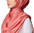 GLS010  Women Muslim Luxury Ladies Scarves Custom Yellow Hair Face Head Glitter Satin Hijab Scarf