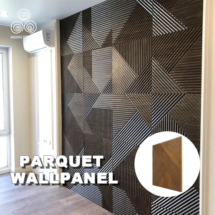 MUMU 3D Modern Decoration Grooved Interior Insulation Restaurant Bathroom Sheet Indoor Wall Paneling