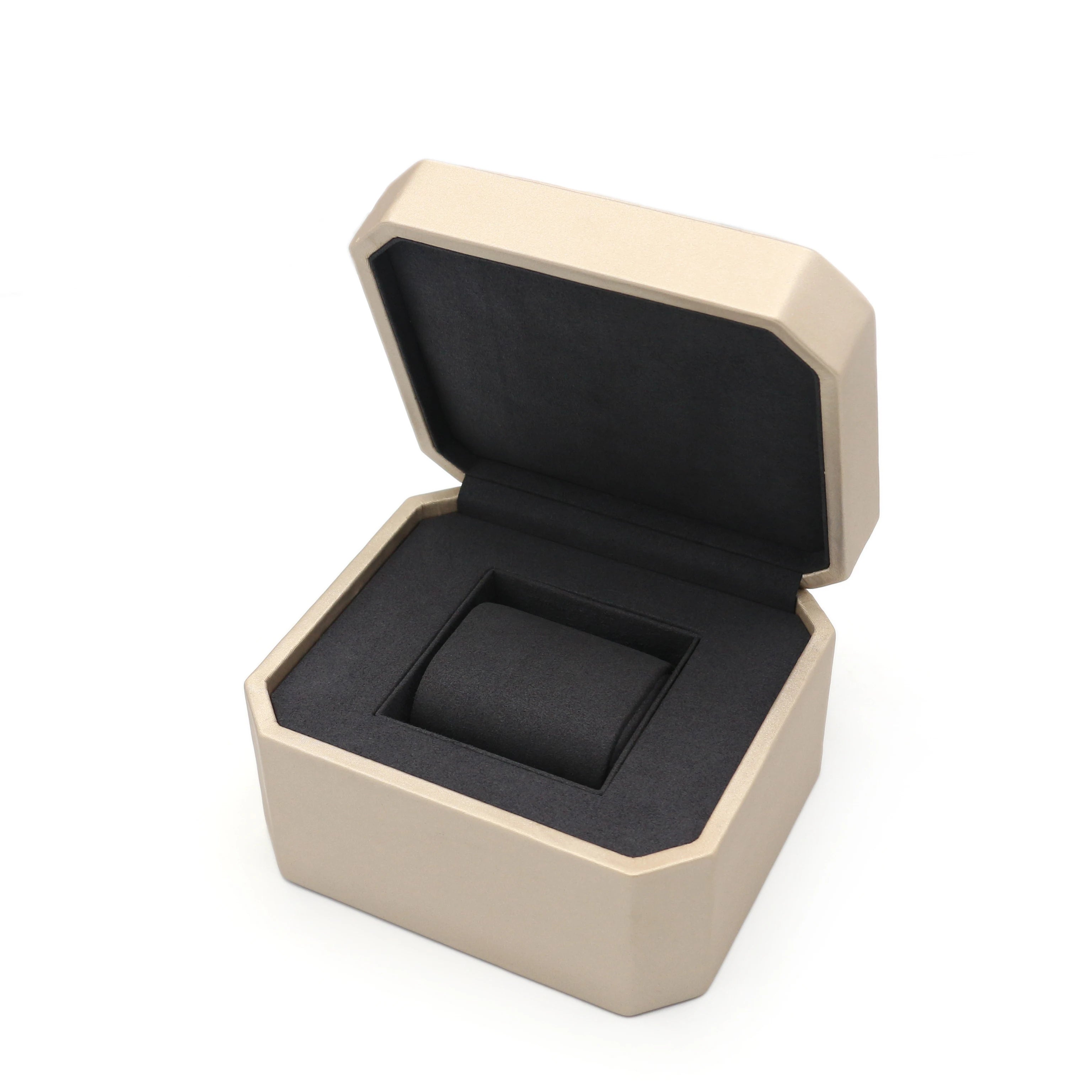 Modern Luxury Single Wrist Watch PU Leather Case Custom Logo Wholesale Watch Boxes & Cases