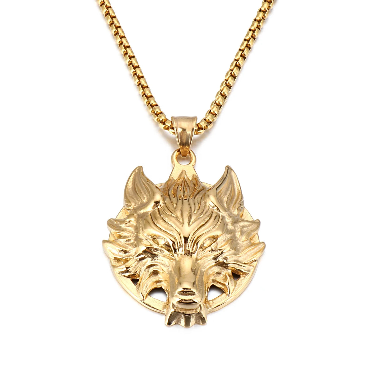 KALEN Punk Wolf Head Men's Pendant Trend Retro Wolf Totem