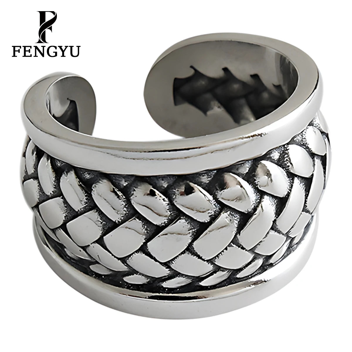 Fine Vintage Wheat Rings for Women 925 Sterling Silver Fashion Mens Statement Adjustable Ring Braded Designer Custom Jewelry