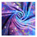 Super Soft Touch Starry Sky Dizzy Pattern Silk Stretch Velvet Printed Fabric for Clothes