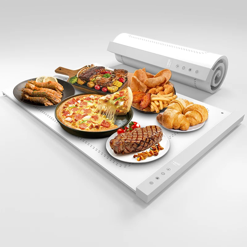 Kitchen Home Increase Food TemperatureSilicone Electric Adjustable Temperature Control Food Warming Tray Heating Plate Mat Table