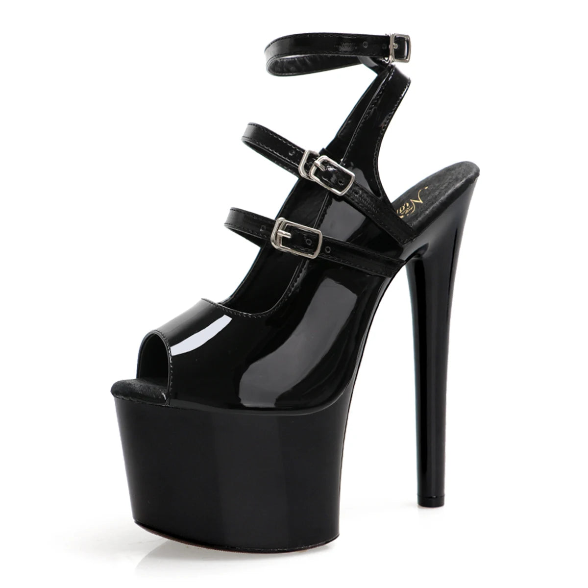 Gladiator 17cm Fashion Queen Platform Sandals Exotic Dancer Strip Pole Dance High Heels Peep Toe Gothic Women's Models Fetish