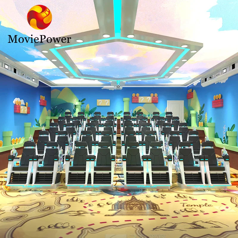 Interactive Attractions Full Motion Cinema 3d 5d 7d Hologram Technology Cinema System