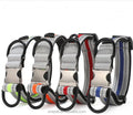 Dog Reflective Nylon Collar Pet Accessories Laser Lettering Metal Buckle Dog Collar