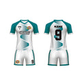 Factory Wholesale 2023 Women's Soccer Jerseys Custom Blue White Adult Soccer Uniforms 100% Polyester Breathable Quick Dry V-neck