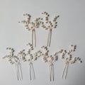 SLBRIDAL Handmade Crystal Rhinestones Pearls Alloy Bridal Hair Pin Clip Wedding Hair Sticker Women Jewelry Hair Accessories