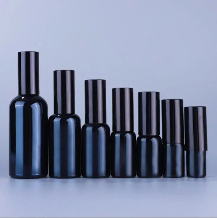 In Stock Gold Silver Lids 100ml Colored Matte Frosted Empty Perfume Packaging Glass Mist Spray Bottle