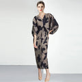 NEW Trend Summer HOT Sale Women's Bohemian Chiffon Natural Waist Floral Print Knee-Length Bride Wedding Party Evening Casual