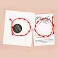 Red String Black Cord Pinky Swear Promise Couple Bracelets Adjustable Thread Magnetic Magnet Heart 7 Knot Lucky Macrame Bracelet