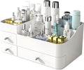 Makeup Organizer for Vanity Large Countertop Organizer with Drawers Cosmetics Storage for Skin Care