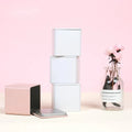 White Metal Cans of Matcha Spices Square Metal Cans Small Tin Box for Matcha Storage Tea Tin