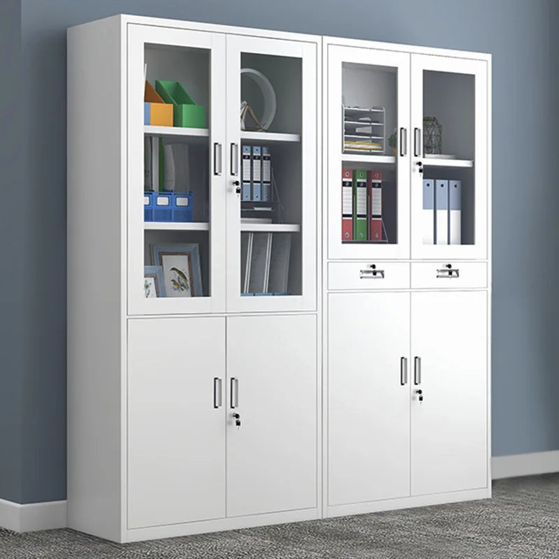 Know-Down Customized Office Furniture Double Section File Cabinet Display Documents Storage Filing Cabinet