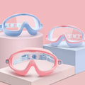 Swimming Glasses Wide View Frame Eyewear Anti Scratch Colorful Anti UV Mirrored Swimming Goggles for Kids 3-15