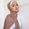 Wholesale 70*170cm Premium Jersey Bamboo Modal Cotton Jersey Scarf Hijab Headscarfs for Muslim Women Wrap Shawl
