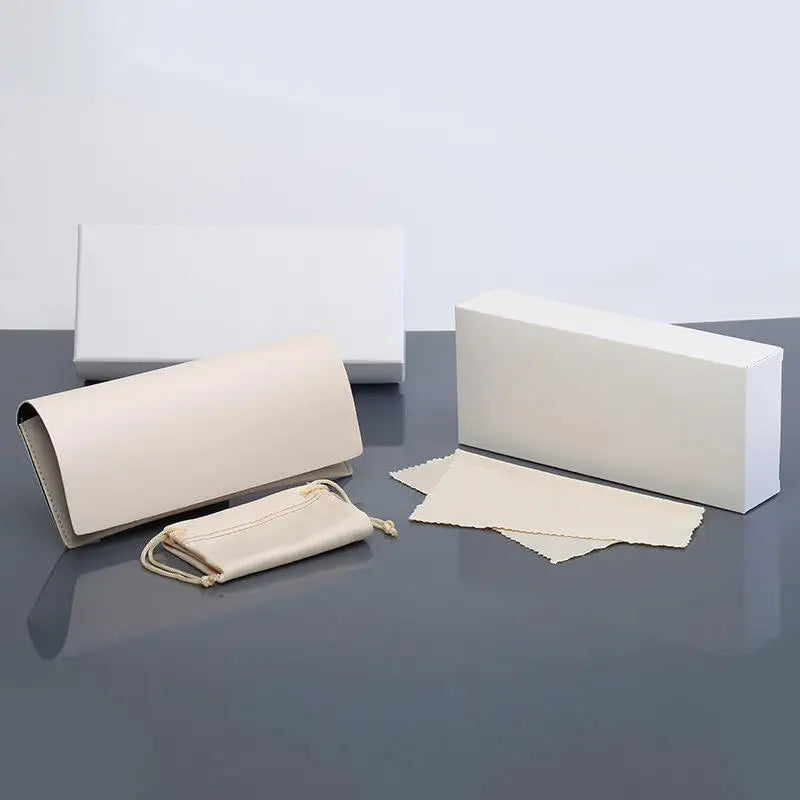 Hot Selling Custom Logo Soft PU Leather Case Wholesale Design Pouch Cloth Sunglasses Optical Reading Glasses Cases Ivision