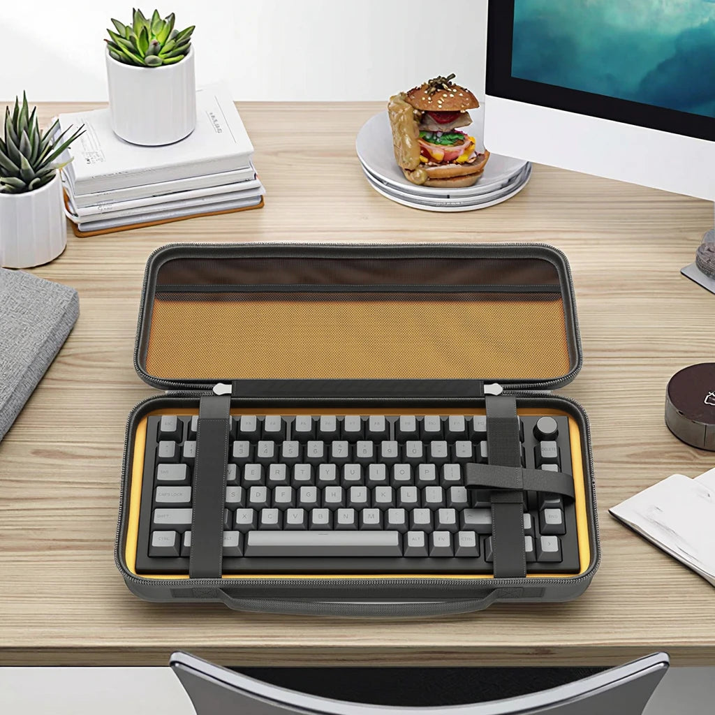 Customized Eva Hard Shell Travel Keyboard Carrying Tool Case for GMMK PRO and 75% Keyboards