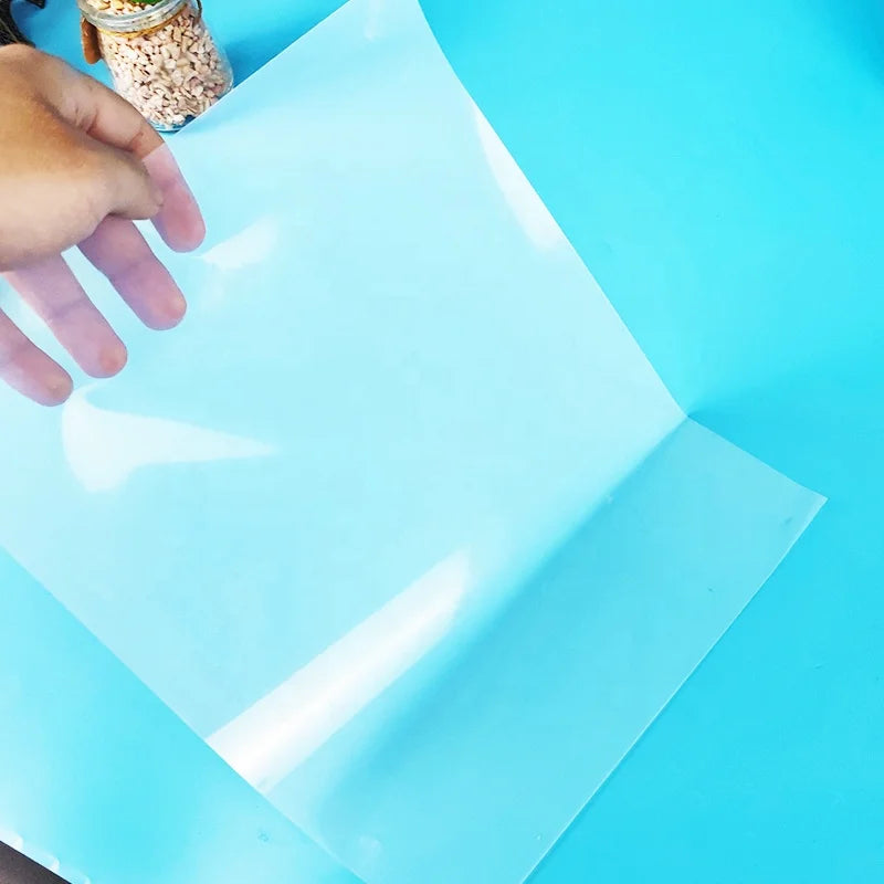 Low Moq Crystal Code Transparent Printing Label Roll Large Clear Custom Vinyl Sheet A4 Size Price Self Adhesive Sticker Paper