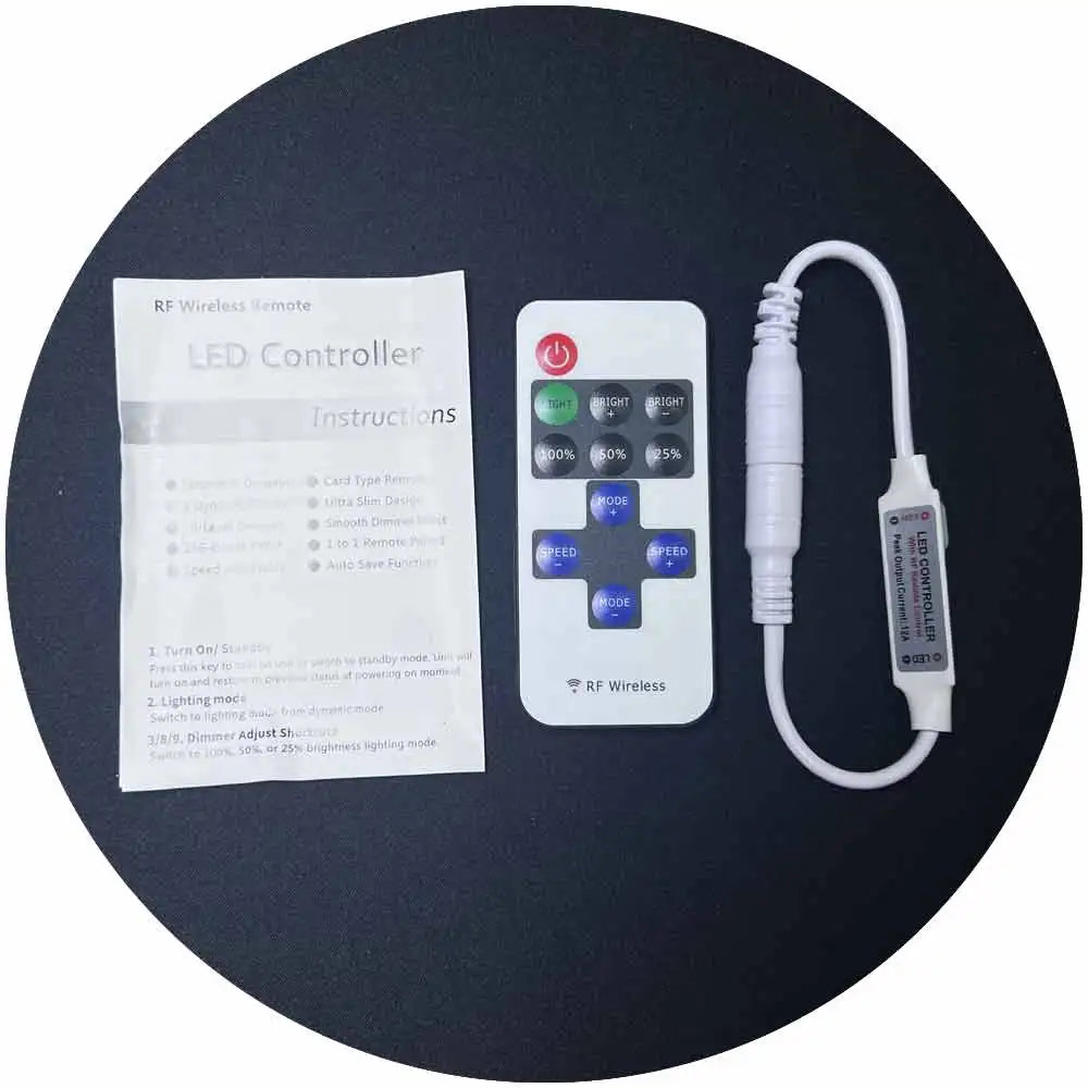 Mini DC12V 24 Key Led Strip Music RGB RGBW Wifi Light Special-purpose Plug Wireless Remote Controller Dimmer for LED Strip Light