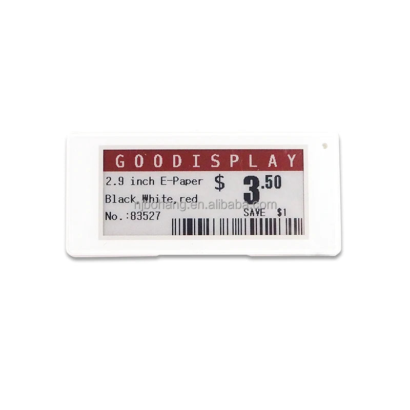 Bohang Hot Sale 2.4 GHz Wireless Electronics Shelf Label E-tag for Supermarket ESL DJ-WP0290BWR